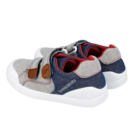 Παιδικό ανατομικό sneaker πάνινο μπλε Biomecanics 242296-B